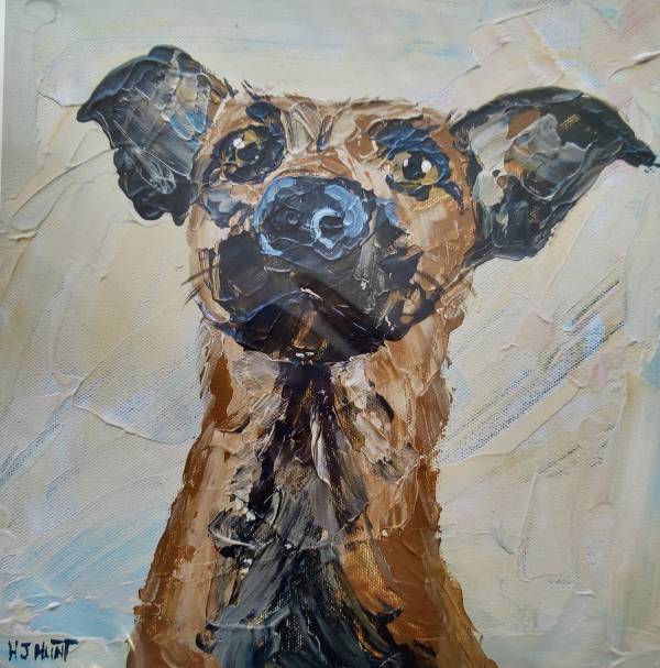 - on , Print by Heather Hunt, measuring 30 x 30 cm (H x W) framed at 40 x 40 cm £30